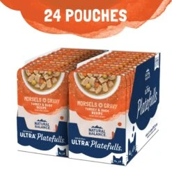 Natural Balance Platefulls Indoor Formula Turkey & Duck Formula In Gravy Grain-Free Cat Food Pouches -Furry Friends 76558 PT3. AC SS1800 V1675455579