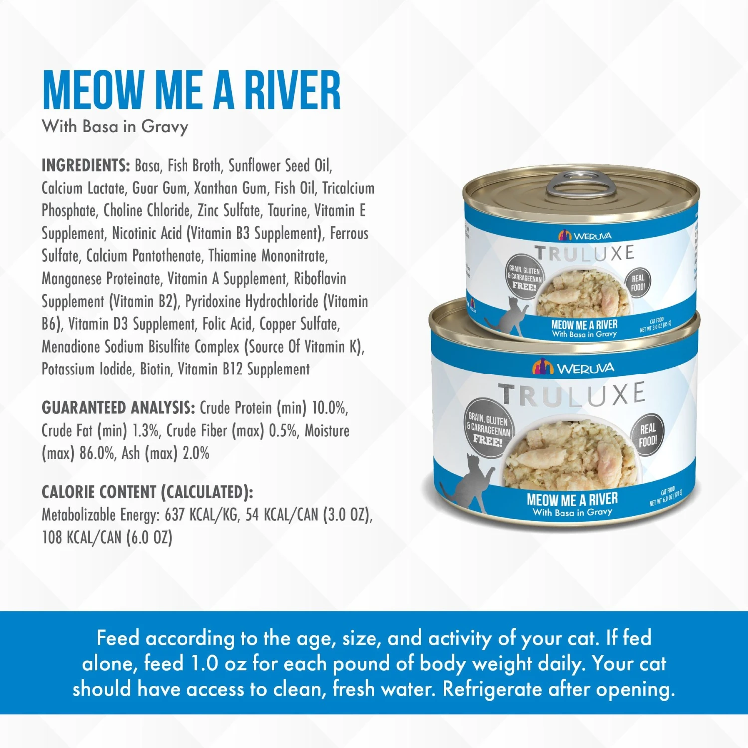 Weruva Truluxe Meow Me A River With Basa In Gravy Grain-Free Canned Cat Food 7 Weruva Truluxe Meow Me A River With Basa In Gravy Grain-Free Canned Cat Food - Image 5
