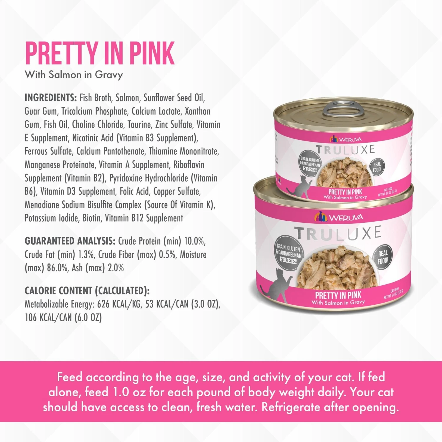 Weruva Truluxe Pretty In Pink With Salmon In Gravy Grain-Free Canned Cat Food 7 Weruva Truluxe Pretty In Pink With Salmon In Gravy Grain-Free Canned Cat Food - Image 5