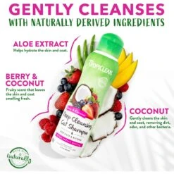TropiClean Berry & Coconut Deep Cleansing Cat Shampoo, 12-oz Bottle -Furry Friends 769502 PT5. AC SS1800 V1684413911