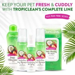TropiClean Berry & Coconut Deep Cleansing Cat Shampoo, 12-oz Bottle -Furry Friends 769502 PT8. AC SS1800 V1684411015