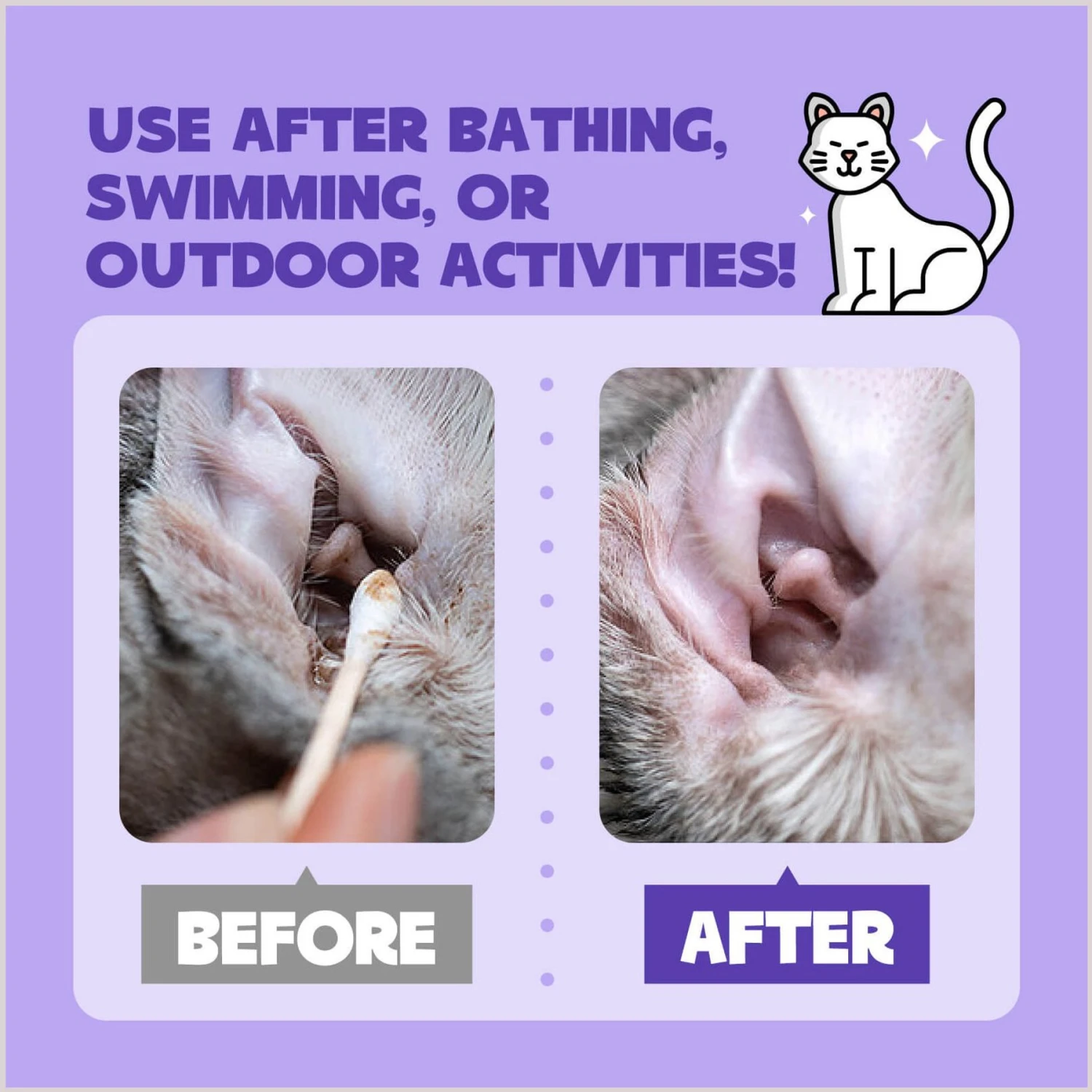 HICC PET Antibacterial Cat & Dog Ear Rinse With Cotton Swabs, 4-oz Bottle 7 HICC PET Antibacterial Cat & Dog Ear Rinse With Cotton Swabs, 4-oz Bottle - Image 5