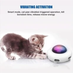 Shele UFO Interactive Cat Toy, White, Small -Furry Friends 771318 PT4. AC SS1800 V1676298704