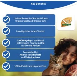 Farmina Natural & Delicious Lamb & Ancestral Low-Grain Formula Dry Cat Food -Furry Friends 77402 PT2. AC SS1800 V1475249319