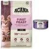 ACANA Chicken + Tuna Recipe In Bone Broth Grain-Free Wet Kitten Food, 3-oz Can, Case Of 24 & ACANA First Feast High-Protein Kitten Dry Cat Food, 4-lb Bag -Furry Friends 774342 MAIN. AC SS1800 V1676903603