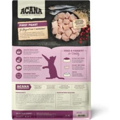 ACANA Chicken + Tuna Recipe In Bone Broth Grain-Free Wet Kitten Food, 3-oz Can, Case Of 24 & ACANA First Feast High-Protein Kitten Dry Cat Food, 4-lb Bag -Furry Friends 774342 PT6. AC SS1800 V1676904549