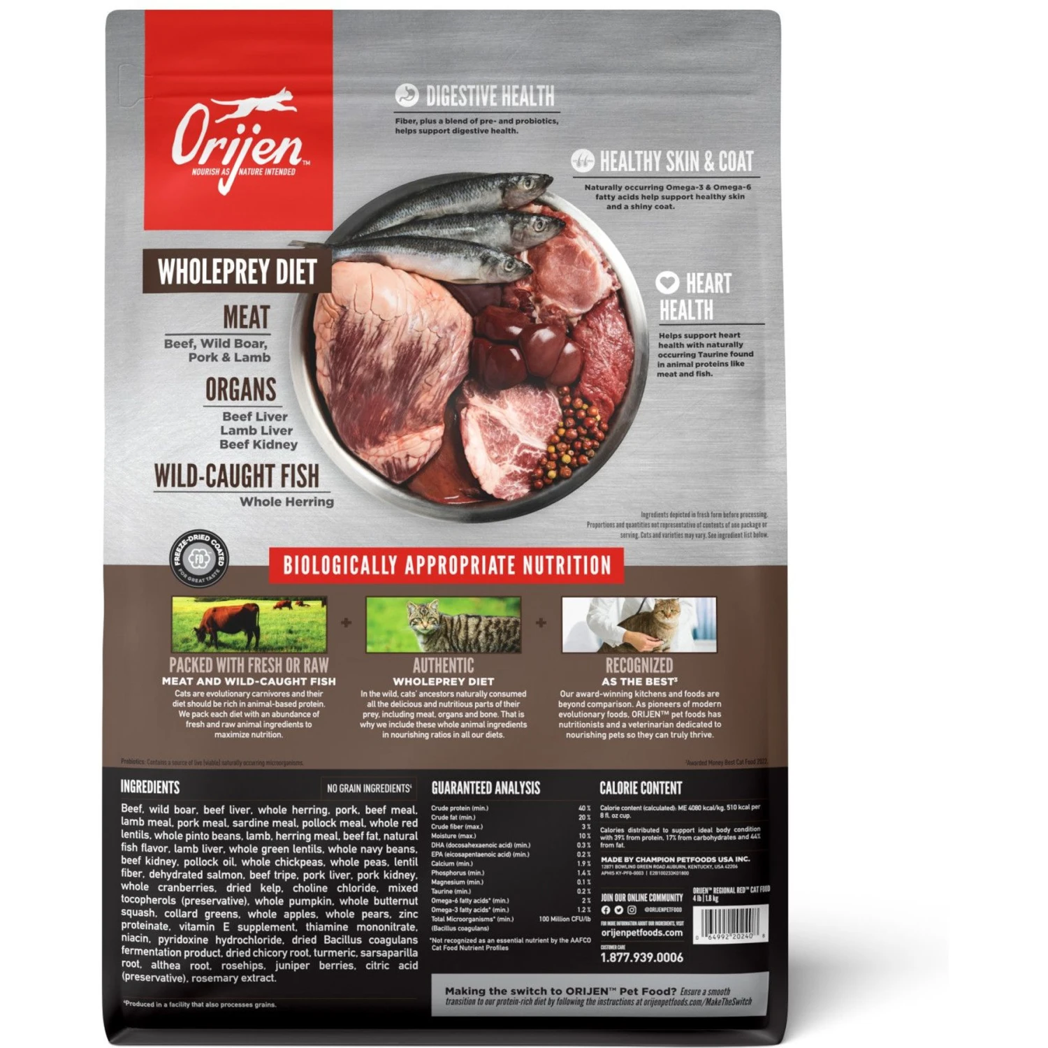 ORIJEN Regional Red Entree In Bone Broth Wet Cat Food & ORIJEN Regional Red Grain-Free Dry Cat Food 5 ORIJEN Regional Red Entree In Bone Broth Wet Cat Food & ORIJEN Regional Red Grain-Free Dry Cat Food - Image 3