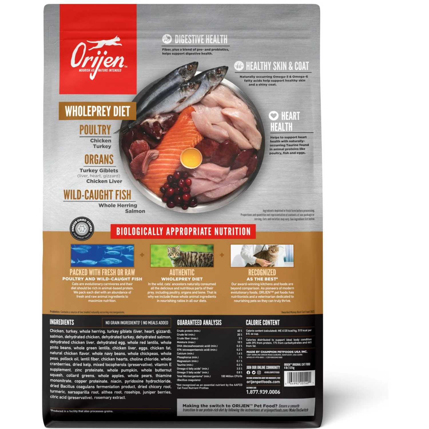 ORIJEN Original Entree In Bone Broth Wet Cat Food & ORIJEN Original Grain-Free Dry Cat Food 5 ORIJEN Original Entree In Bone Broth Wet Cat Food & ORIJEN Original Grain-Free Dry Cat Food - Image 3