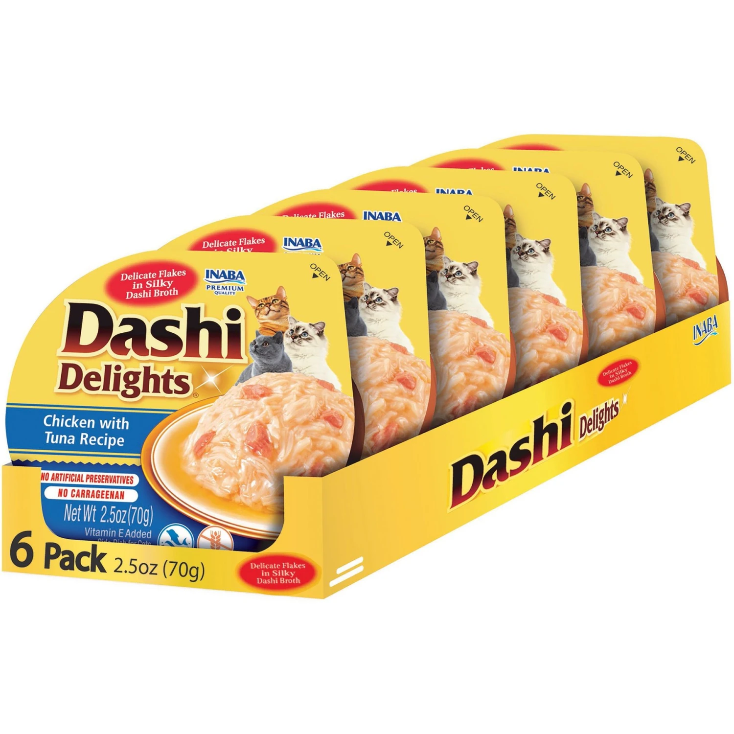 Inaba Dashi Delights Chicken With Tuna Flavored Bits In Broth Cat Food Topping 3 Inaba Dashi Delights Chicken With Tuna Flavored Bits In Broth Cat Food Topping