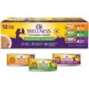 Wellness Complete Health Poultry Favorites Variety Pack Grain-Free Wet Cat Food, 5.5-oz Can, Case Of 12 -Furry Friends 779406 MAIN. AC SS1800 V1676576843