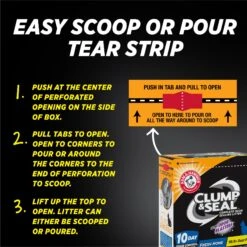 Arm & Hammer Litter Clump & Seal Complete Odor Sealing Clumping Cat Litter -Furry Friends 78018 PT2. AC SS1800 V1665669288