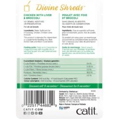Catit Divine Shreds Chicken With Liver & Broccoli Cat Topping, 2.65-oz Bag -Furry Friends 781614 PT2. AC SS1800 V1677076883