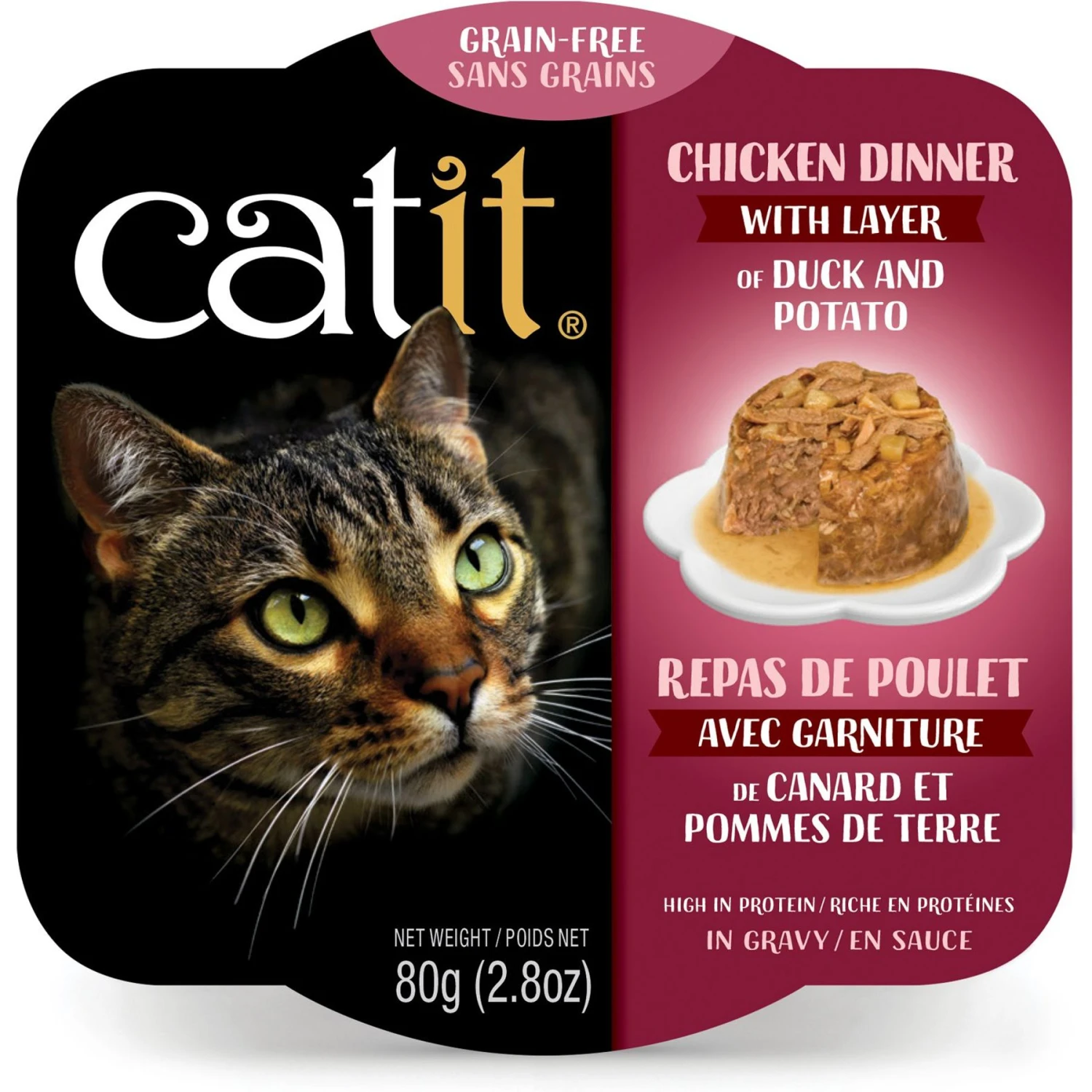 Catit Dinner Chicken With Duck & Potato Cat Wet Food, 2.8-oz Can 3 Catit Dinner Chicken With Duck & Potato Cat Wet Food, 2.8-oz Can