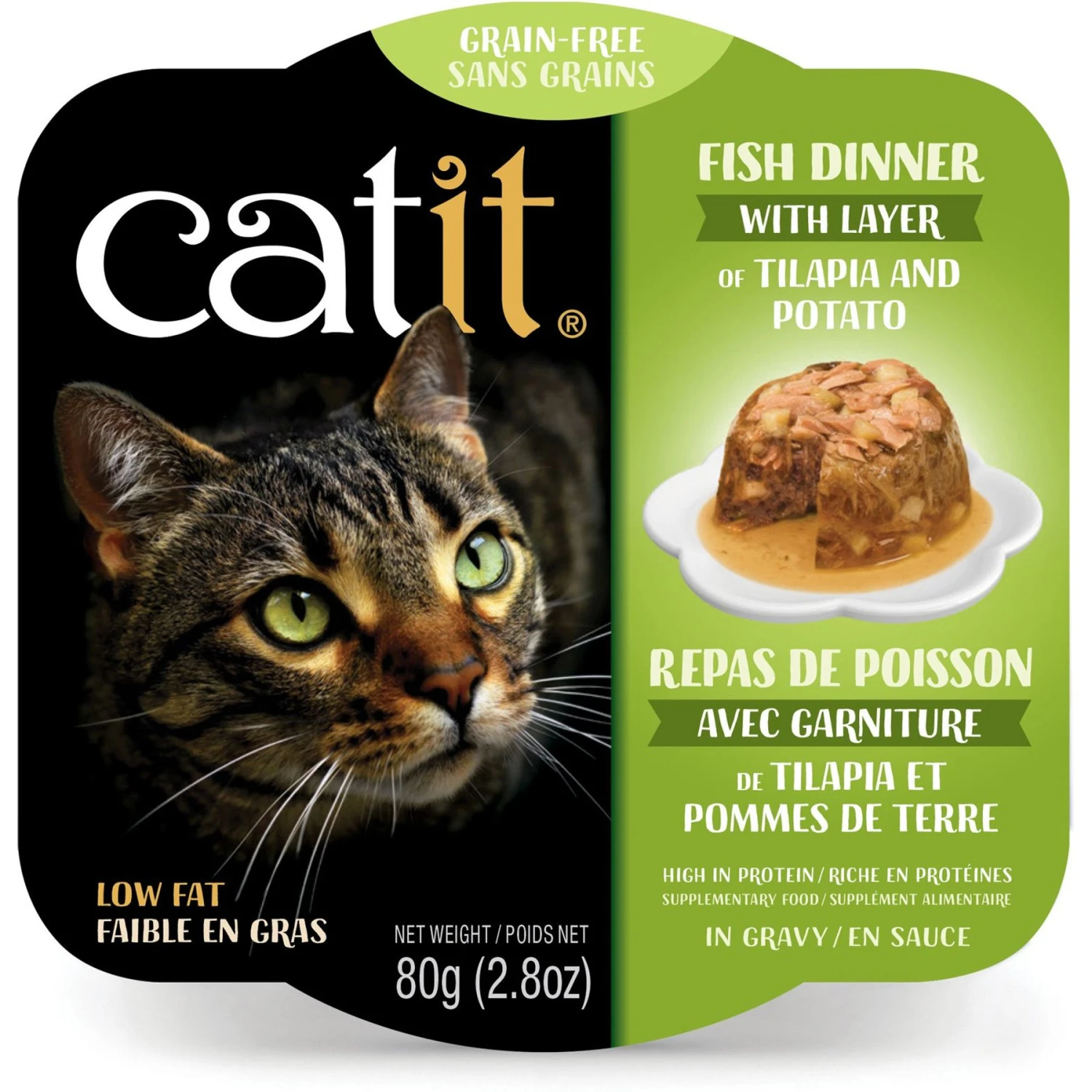 Catit Dinner Ocean Fish With Tilapia & Potato Cat Wet Food, 2.8-oz Can 3 Catit Dinner Ocean Fish With Tilapia & Potato Cat Wet Food, 2.8-oz Can
