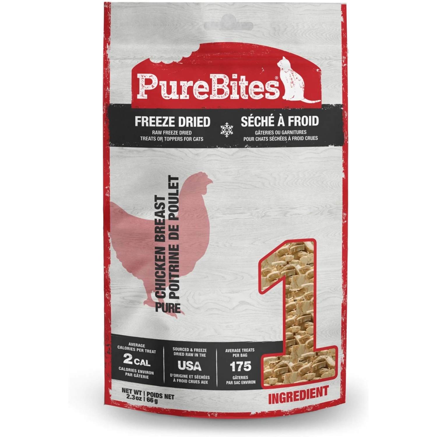PureBites Chicken Breast Freeze-Dried Raw Cat Treats & PureBites Freeze-Dried Salmon Cat Treats 4 PureBites Chicken Breast Freeze-Dried Raw Cat Treats & PureBites Freeze-Dried Salmon Cat Treats - Image 2