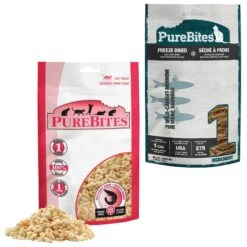 PureBites Shrimp Freeze-Dried Cat Treat & PureBites Minnow Freeze-Dried Cat Treat