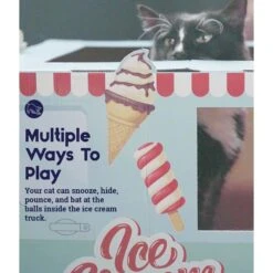 Catstages Kitty Cat Play Condo Ice Cream Truck Cat Toy, Mint -Furry Friends 786934 PT3. AC SS1800 V1682618054