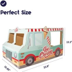 Catstages Kitty Cat Play Condo Ice Cream Truck Cat Toy, Mint -Furry Friends 786934 PT4. AC SS1800 V1682618007