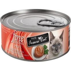 Fussie Cat Fine Dining Pate Sardine With Chicken Entrée Wet Cat Food, 2.82-oz Can, Case Of 24