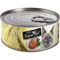 Fussie Cat Fine Dining Pate Chicken Entrée Wet Cat Food, 2.82-oz Can, Case Of 24