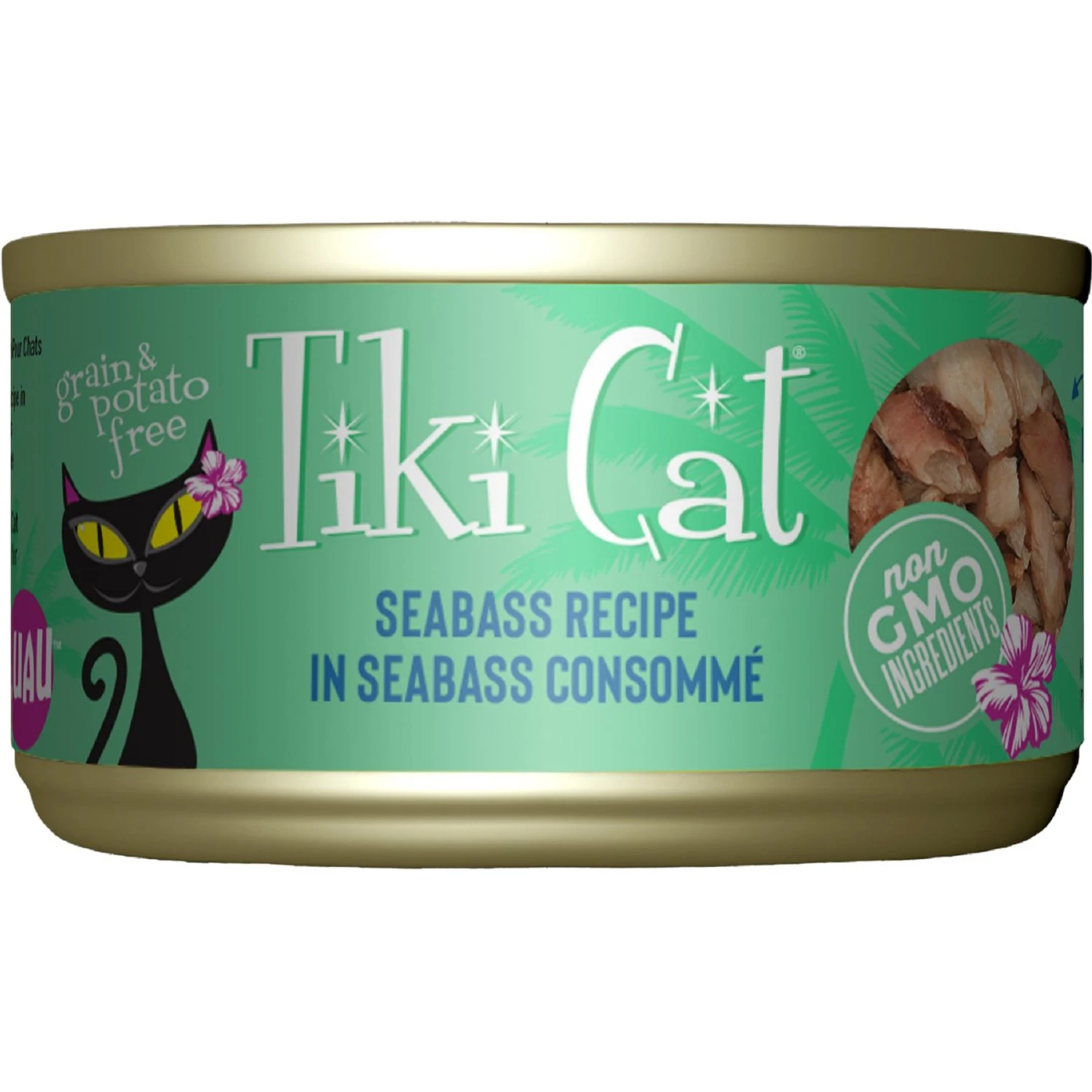 Tiki Cat Luau Seabass In Seabass Consomme Grain-Free Canned Cat Food 3 Tiki Cat Luau Seabass In Seabass Consomme Grain-Free Canned Cat Food