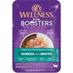 Wellness Bowl Boosters Flaked Tuna & Shrimp Wet Cat Topper -Furry Friends 794822 PT2. AC SS1800 V1679000867