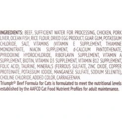 Triumph Beef Formula Canned Cat Food 9 Triumph Beef Formula Canned Cat Food -Furry Friends 79552 PT4. AC SS1800 V1532023630