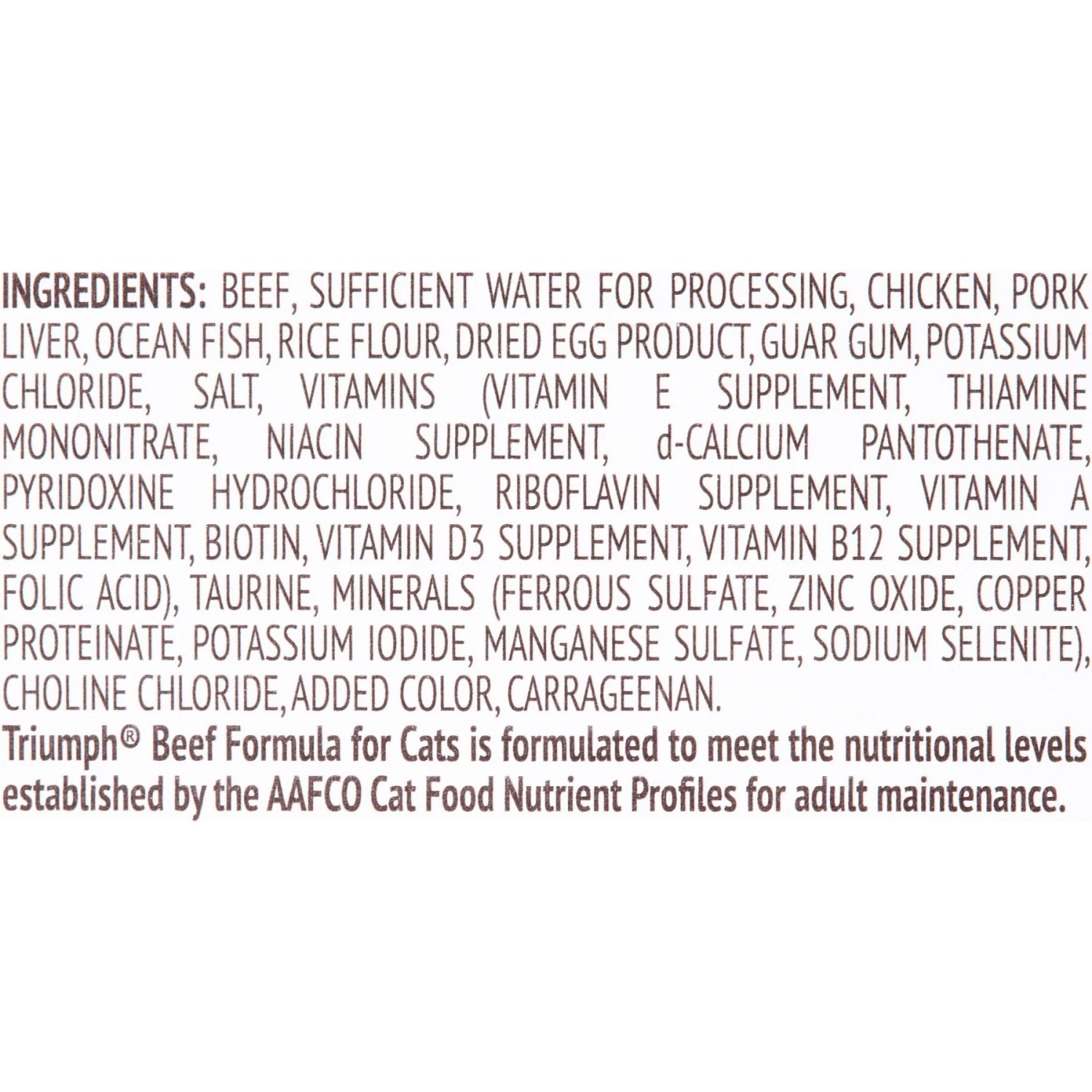 Triumph Beef Formula Canned Cat Food 5 Triumph Beef Formula Canned Cat Food - Image 3