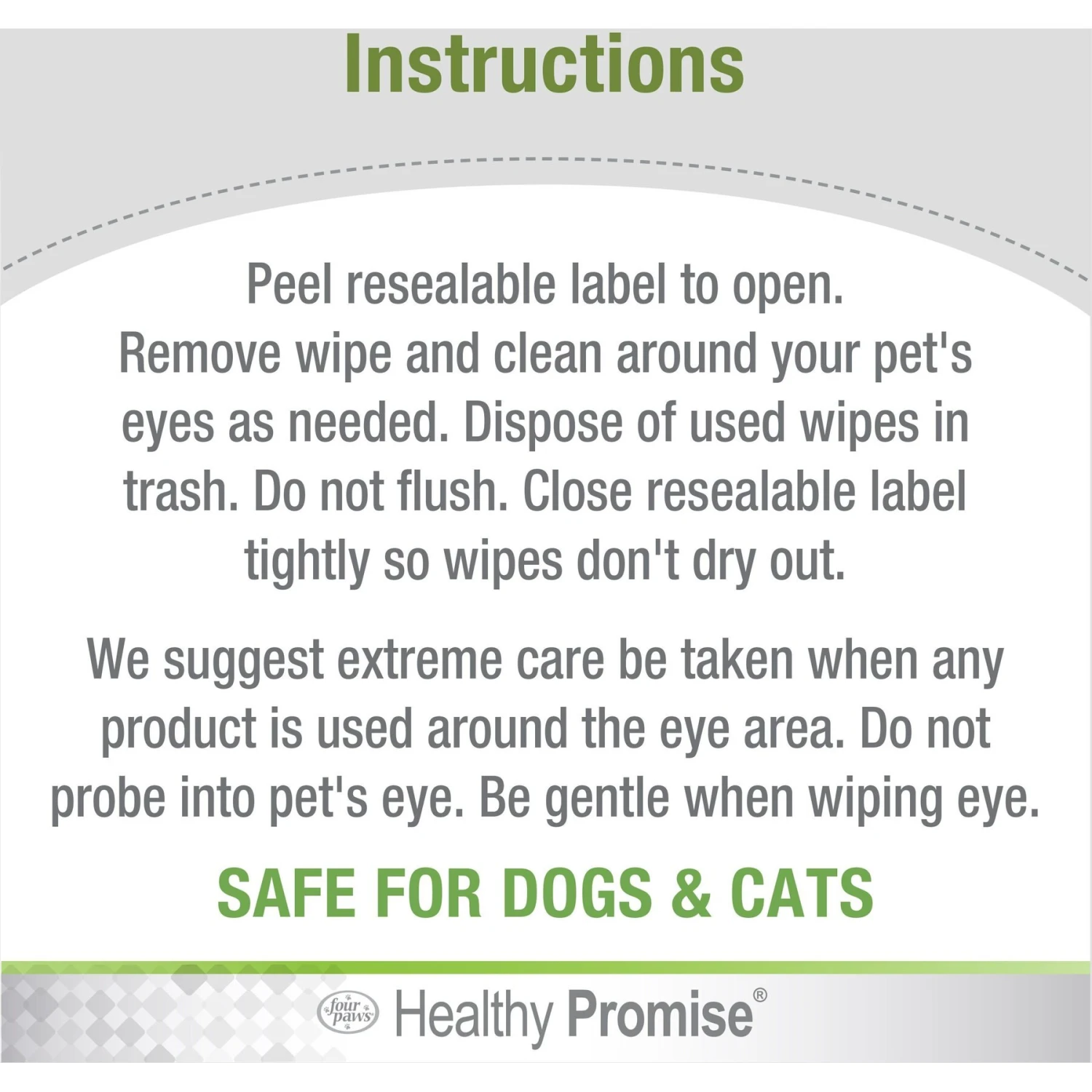 Four Paws Healthy Promise Cat & Dog Eye Wipes, 35 Count 10 Four Paws Healthy Promise Cat & Dog Eye Wipes, 35 Count - Image 8