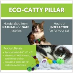 Honest Pet Products Eco Catty Pillar Cat Toy 12 Honest Pet Products Eco Catty Pillar Cat Toy -Furry Friends 797230 PT2. AC SS1800 V1690813337