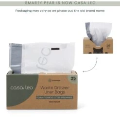 Casa Leo Leo's Loo Lavender Scented Self-Cleaning Drawstring Waste Drawer Box Liners -Furry Friends 802494 PT5. AC SS1800 V1703871568