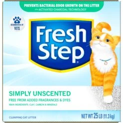Fresh Step Simply Unscented Clumping Clay Cat Litter -Furry Friends 80298 PT7. AC SS1800 V1694458829