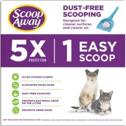 Scoop Away Clump & Lock Scented Clumping Clay Cat Litter -Furry Friends 80310 PT7. AC SS1800 V1586179741