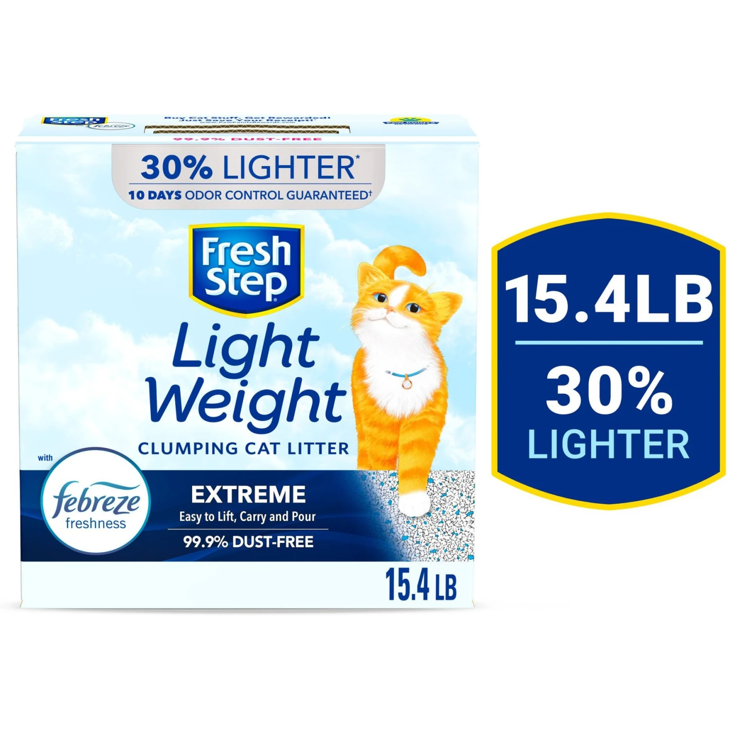 Fresh Step Lightweight Febreze Scented Clumping Clay Cat Litter 3 Fresh Step Lightweight Febreze Scented Clumping Clay Cat Litter