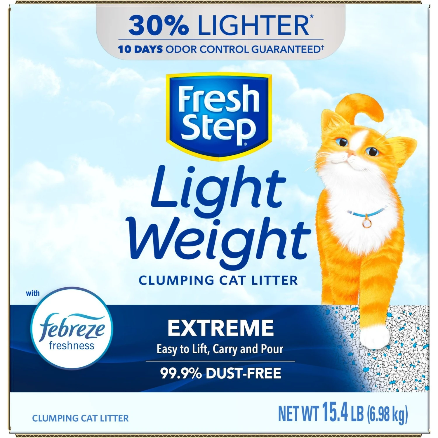 Fresh Step Lightweight Febreze Scented Clumping Clay Cat Litter 10 Fresh Step Lightweight Febreze Scented Clumping Clay Cat Litter - Image 8