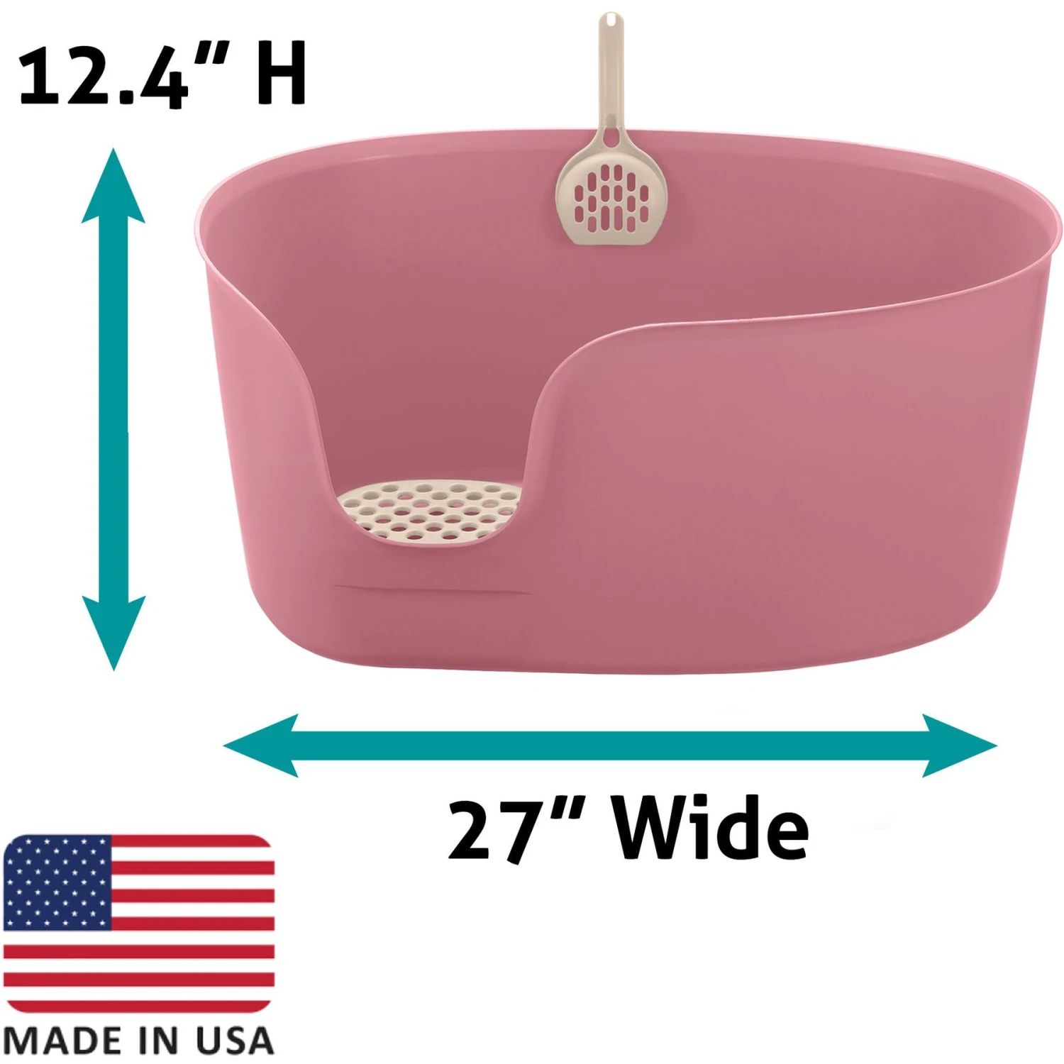 Richell PAW TRAX High Wall Cat Litter Box, X-Large 8 Richell PAW TRAX High Wall Cat Litter Box, X-Large - Image 6