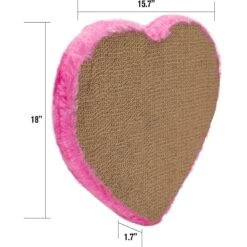 Kensie Fur Heart Cat Scratcher, Pink, Large 8 Kensie Fur Heart Cat Scratcher, Pink, Large -Furry Friends 806958 PT2. AC SS1800 V1682457259