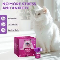 Relaxivet Calming Diffuser Kit & Anti Anxiety Cat Diffuser, 1.5-oz Bottle -Furry Friends 807510 PT3. AC SS1800 V1680192539