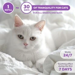 Relaxivet Calming Diffuser & Anti Anxiety Cat Diffuser, 3-oz Bottle -Furry Friends 807574 PT4. AC SS1800 V1680192307