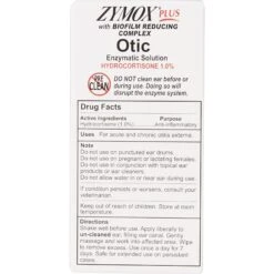 Zymox Plus Advanced Formula 1% Hydrocortisone Otic Dog & Cat Ear Infection Solution, 1.25-oz Bottle & Zymox Veterinary Strength Dog & Cat Ear Cleanser -Furry Friends 808326 PT3. AC SS1800 V1679065308