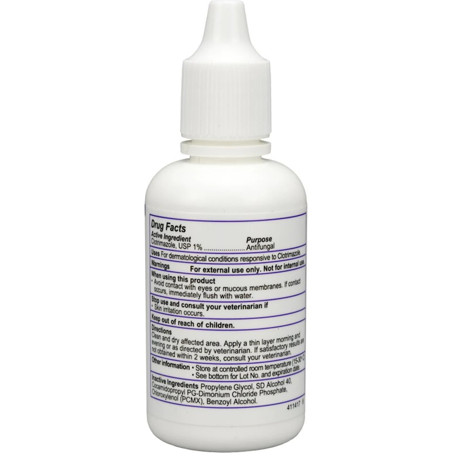 Vetoquinol Clotrimazole Antifungal Solution Droppers For Dogs & Cats 4 Vetoquinol Clotrimazole Antifungal Solution Droppers For Dogs & Cats - Image 2