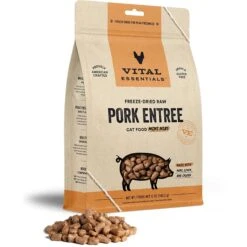 Vital Essentials Freeze-Dried Raw Pork Mini Nibs Entree Cat Food
