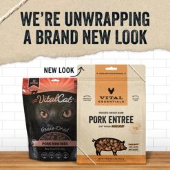 Vital Essentials Freeze-Dried Raw Pork Mini Nibs Entree Cat Food -Furry Friends 821566 PT2. AC SS1800 V1680291215