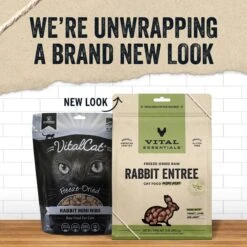 Vital Essentials Freeze-Dried Raw Rabbit Mini Nibs Entree Cat Food -Furry Friends 821574 PT2. AC SS1800 V1680291159