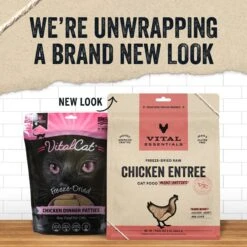 Vital Essentials Freeze-Dried Raw Chicken Mini Patties Entree Cat Food -Furry Friends 821590 PT2. AC SS1800 V1680291156