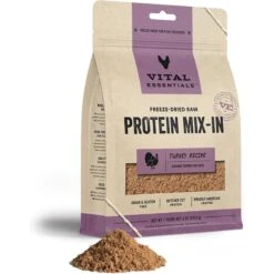 Vital Essentials Freeze-Dried Raw Protein Mix-In Turkey Recipe Ground Dog Food Topper