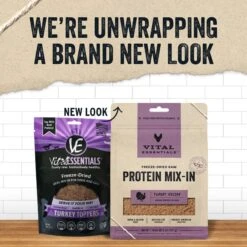 Vital Essentials Freeze-Dried Raw Protein Mix-In Turkey Recipe Ground Dog Food Topper -Furry Friends 821646 PT2. AC SS1800 V1680291156