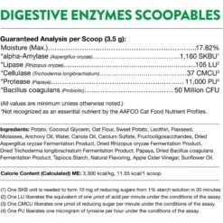 NaturVet Scoopables Digestive Enzymes Cat Supplement, 5.5-oz Bag -Furry Friends 825102 PT2. AC SS1800 V1681996476