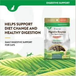 NaturVet Scoopables Digestive Enzymes Cat Supplement, 5.5-oz Bag -Furry Friends 825102 PT4. AC SS1800 V1682004186