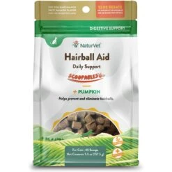 NaturVet Scoopables Hairball Aid Cat Supplement, 5.5-oz Bag